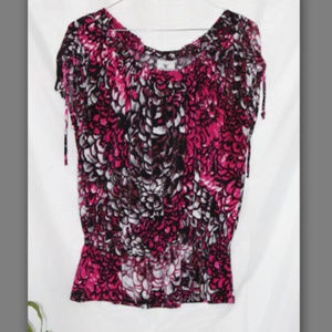 Worthington Gorgeous Pinks Shirt Blouse Tunic